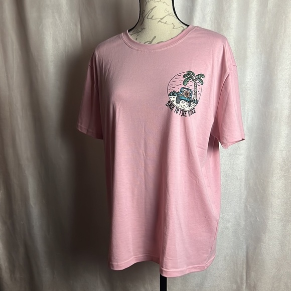 Back to the Nature Pink T-Shirt Medium Unisex Brand New with Tags - Picture 4 of 5